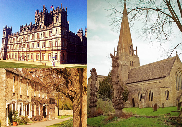 Downton Abbey Filming locations, Cotswolds and afternoon visit to Highclere Castle